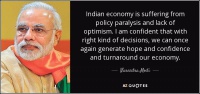 ความสำเร็จของนโยบายเศรษฐกิจของรัฐบาลอินเดีย...ไม่มีทางลัด